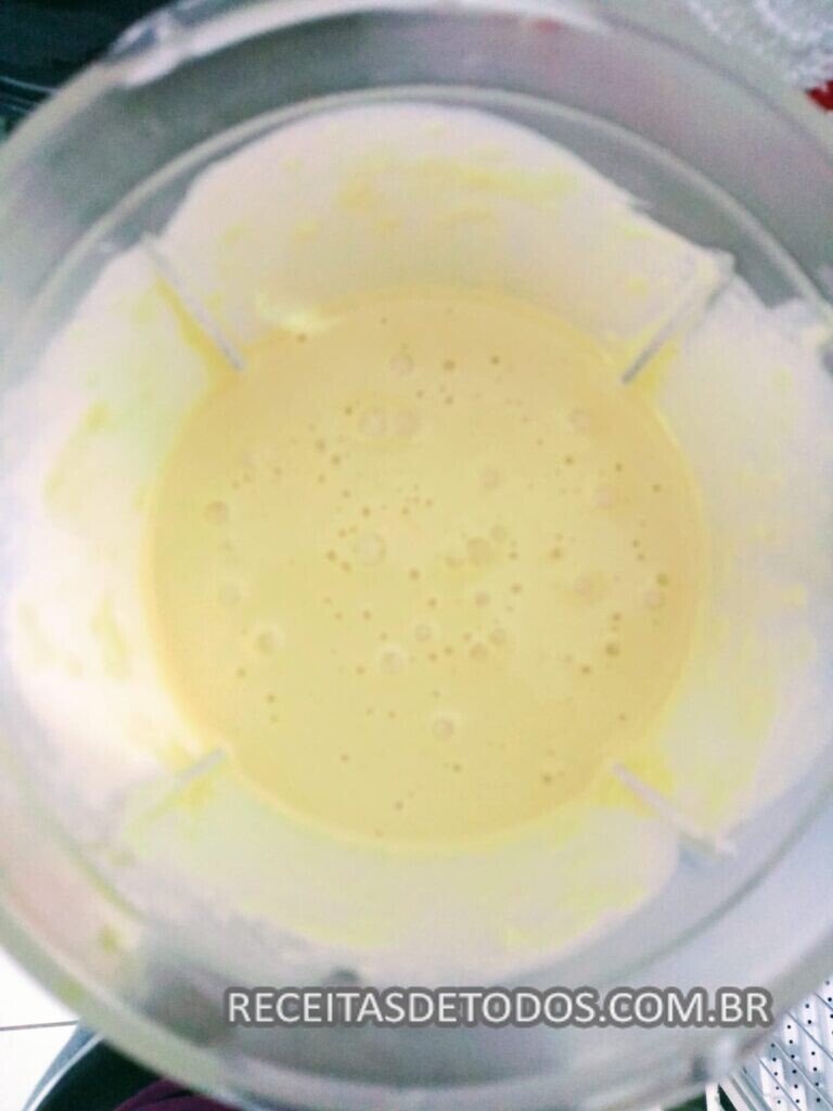 Torta de de liquidificador queijo e presunto