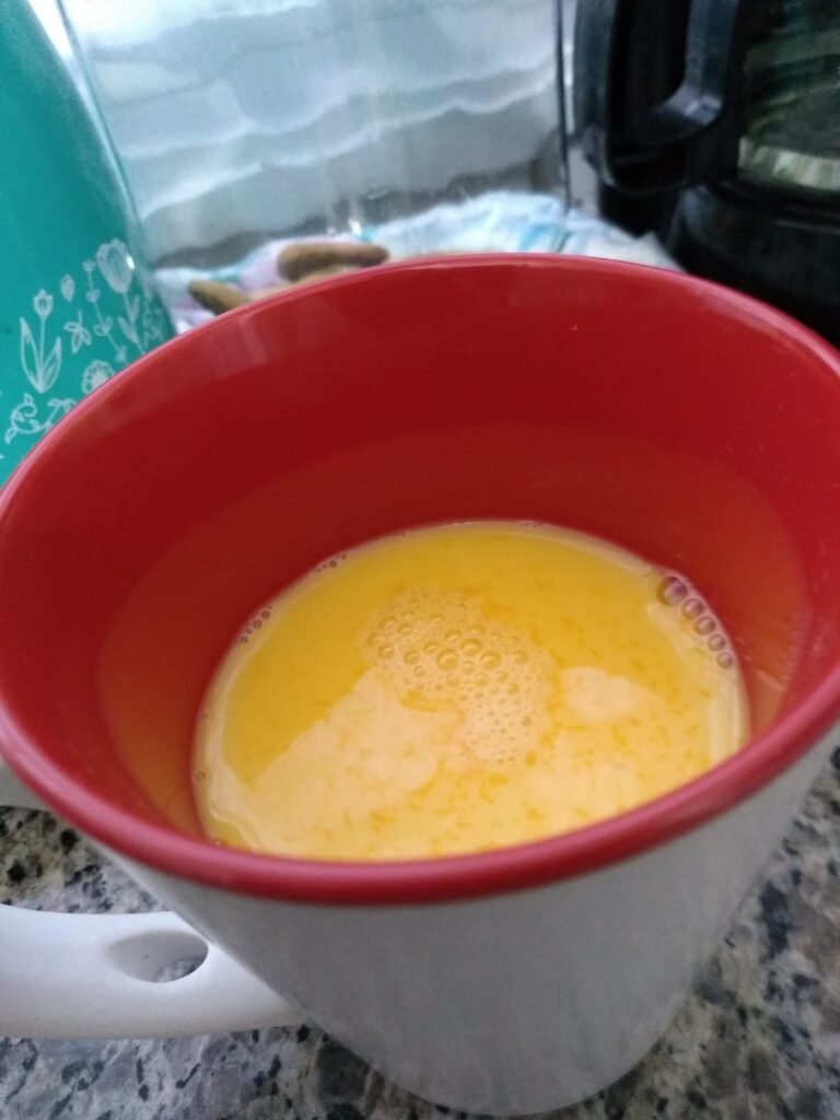Pudim de caneca de microondas sem leite condensado