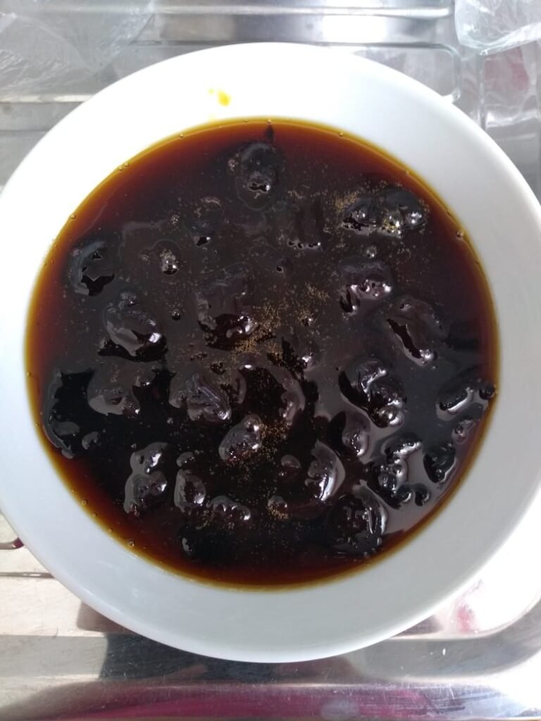 Manjar de Coco com Calda de Ameixa