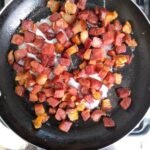 Macarrao com bacon e molho branco 3