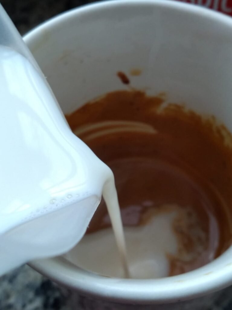 Café cremoso (porção individual)