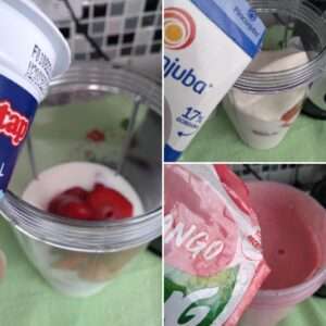 mousse de morango com iogurte 1