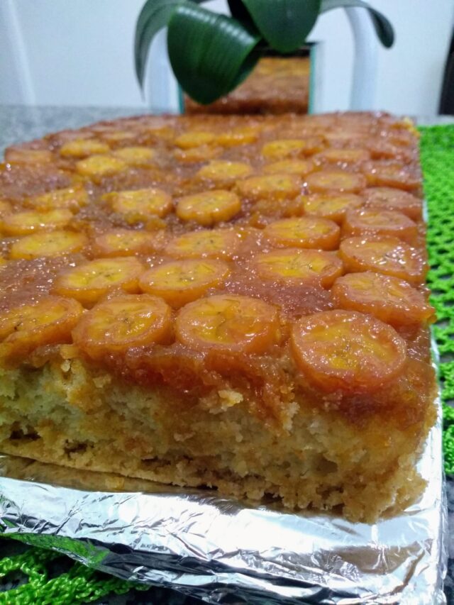 Receita De Bolo De Banana Caramelada