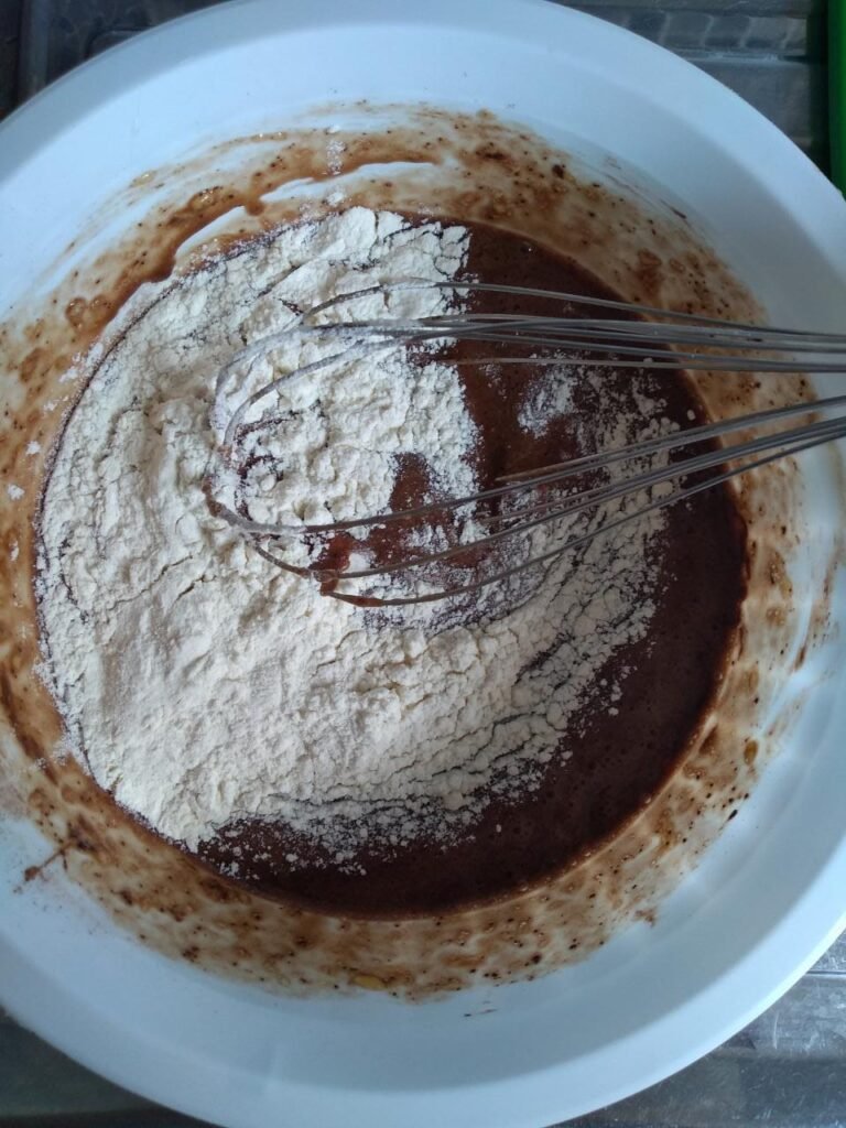 Bolinho de Banana com Chocolate