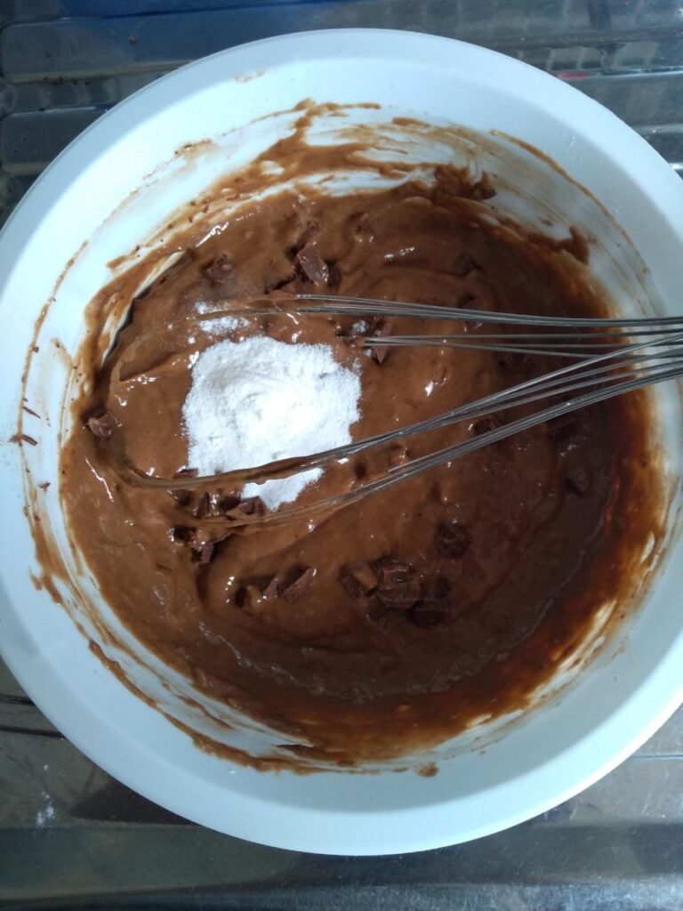 Bolinho de Banana com Chocolate