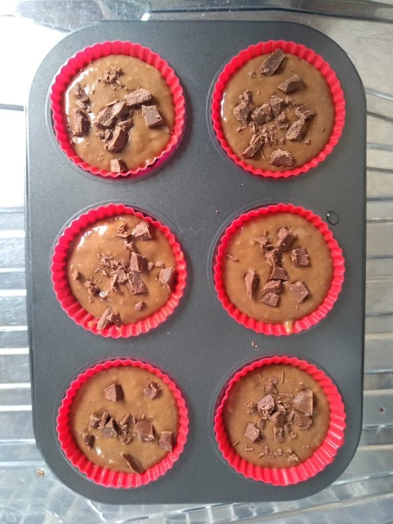 Bolinho de Banana com Chocolate