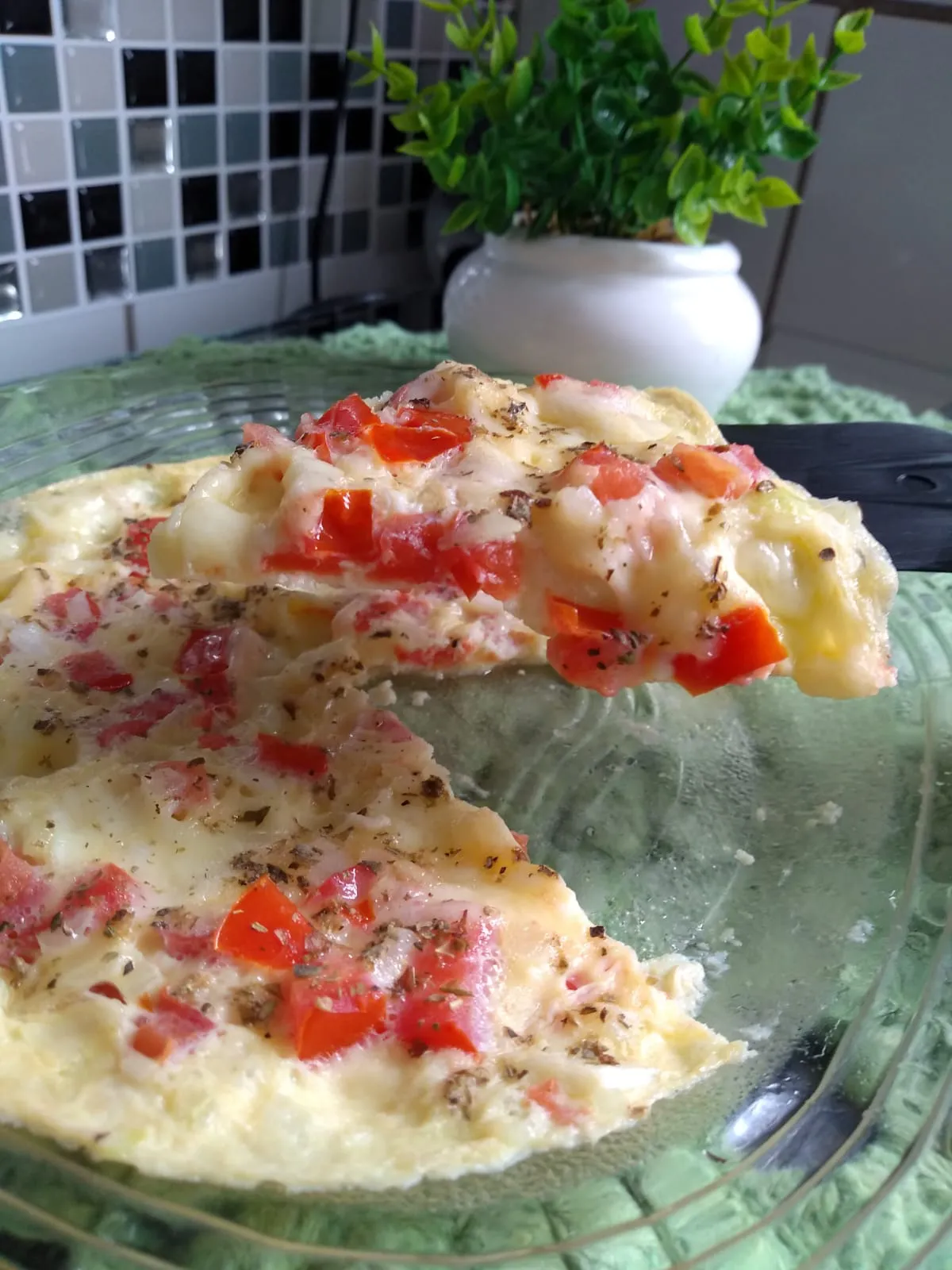 omelete de microondas