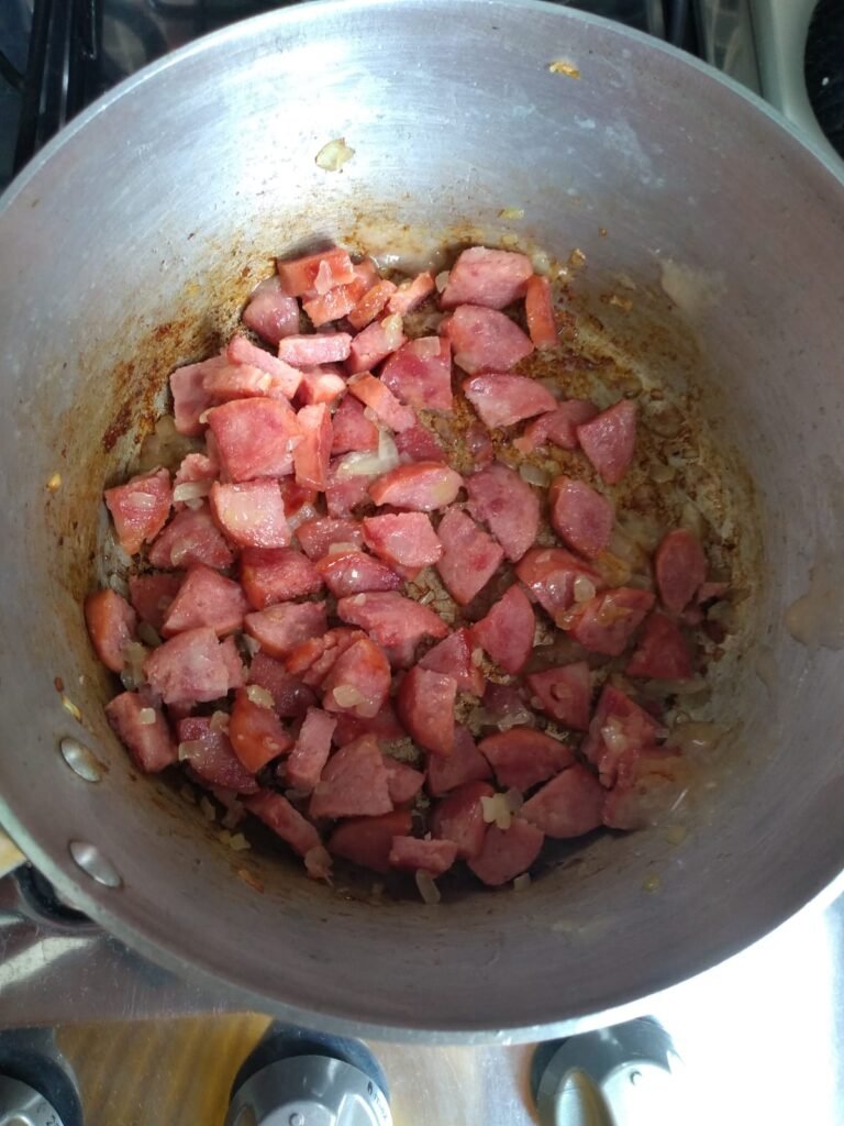 Sopa De Mandioca Cremosa Com Linguiça 4 Sopa De Mandioca Cremosa Com Linguiça