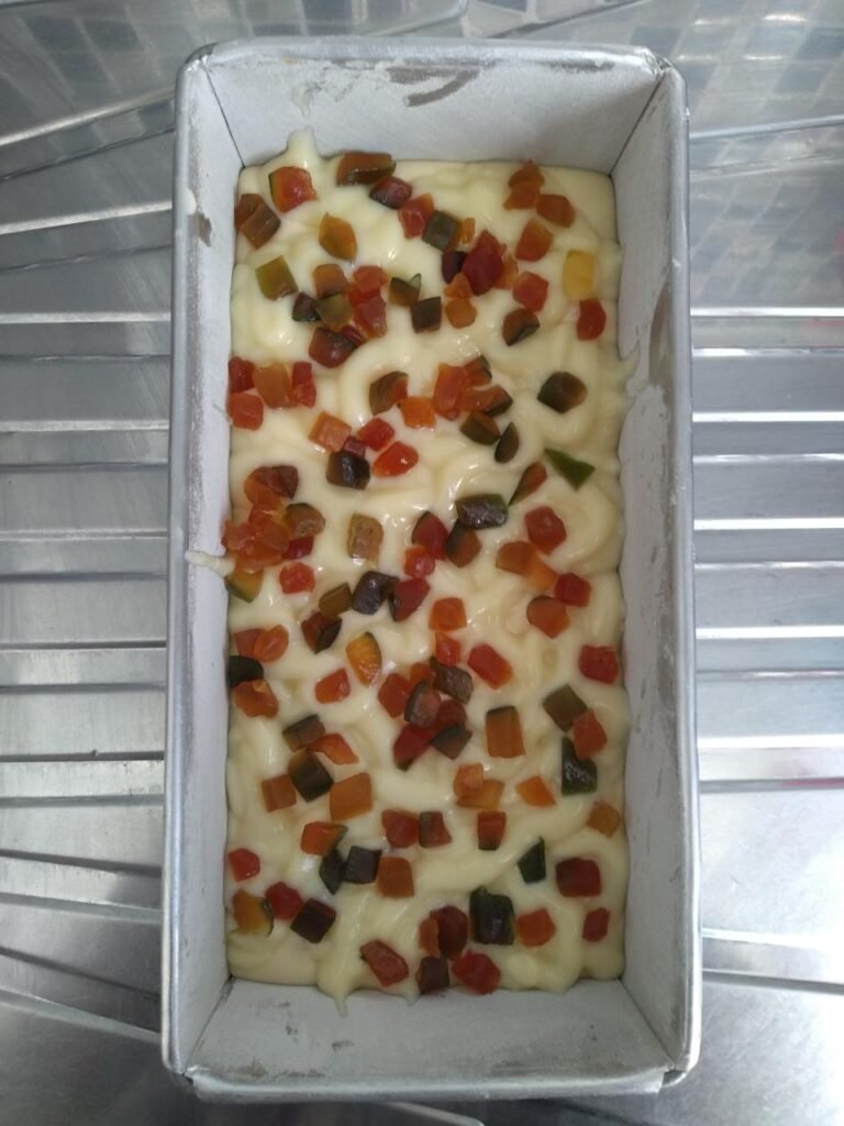 Bolo caseirinho de frutas