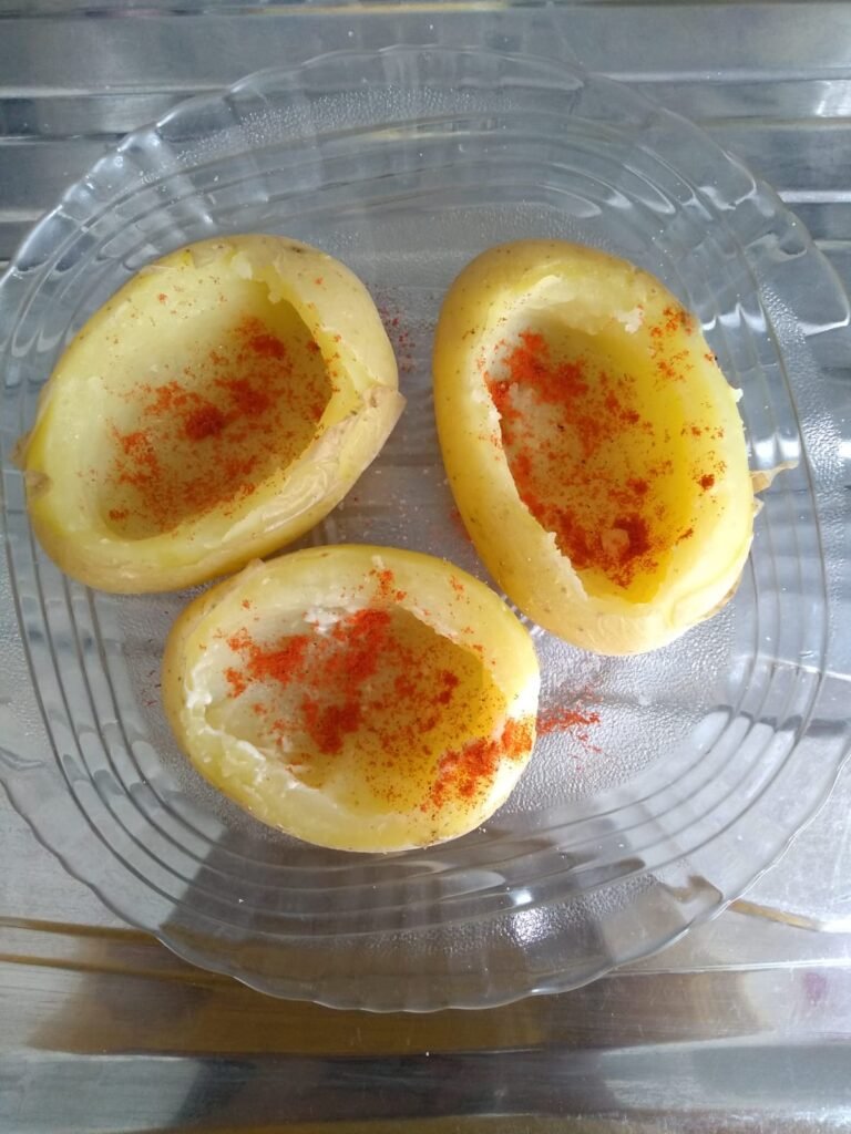 Batata Recheada com Requeijão e Bacon 5 Batata Recheada com Requeijão e Bacon