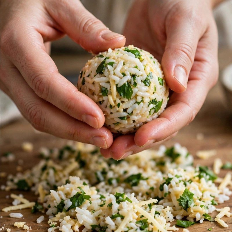 Bolinho de Arroz na Air Fryer: Crocante, Fácil e Sem Fritura 4 Bolinho de Arroz na Air Fryer