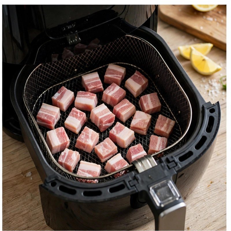 Torresmo na Air Fryer