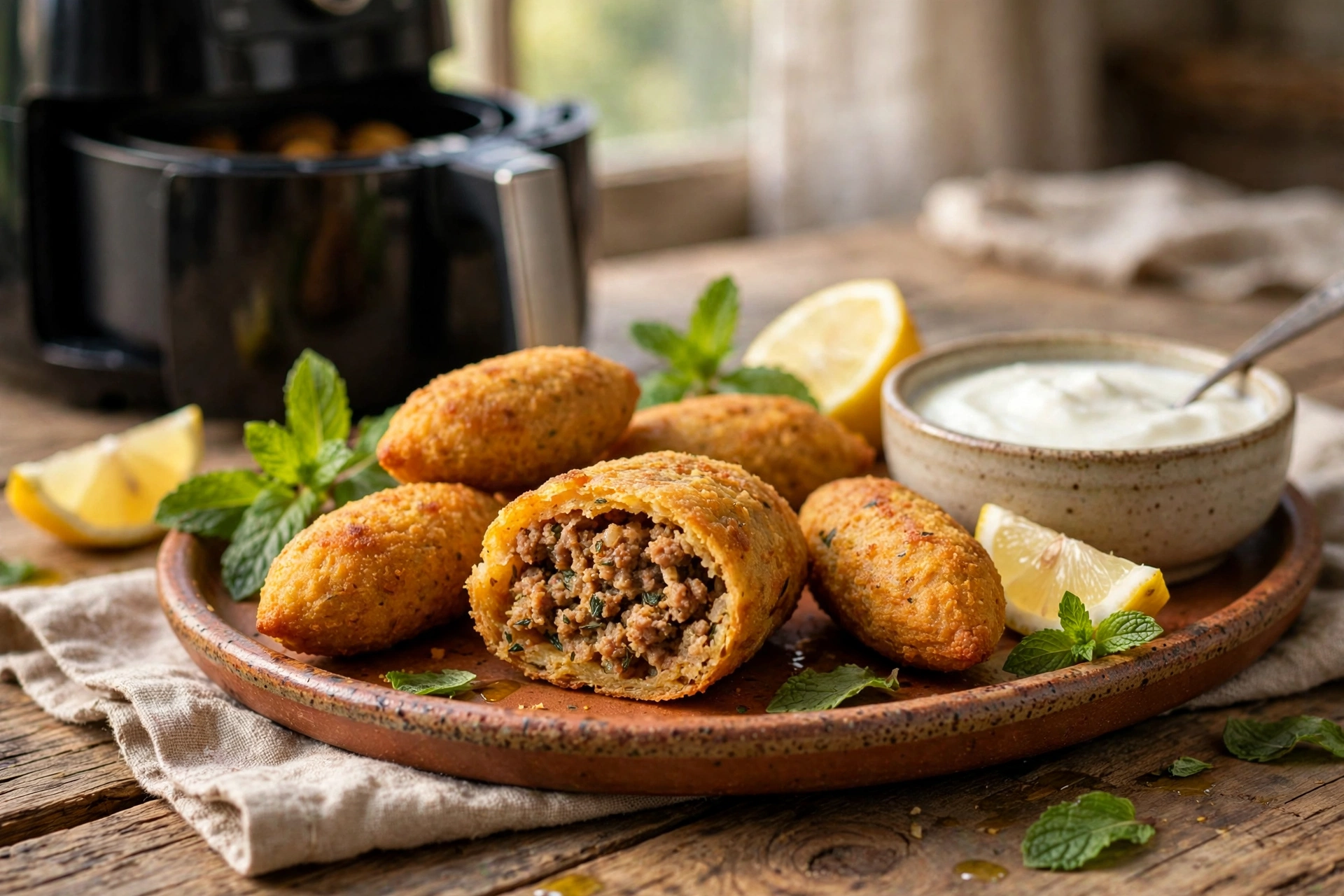 Kibe na Air Fryer: Crocante, Suculento e Sem Fritura 1 Kibe na Air Fryer: Crocante, Suculento e Sem Fritura